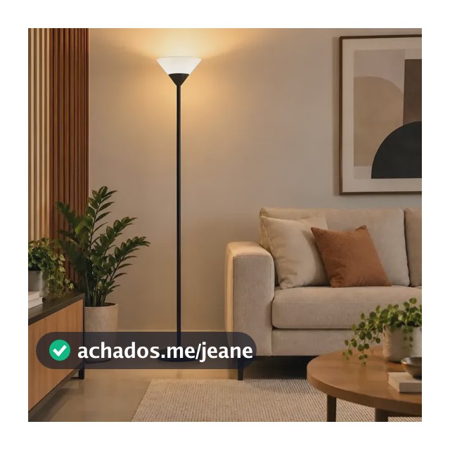 Luminária De Chão E27 Para Sala Sem Lâmpada