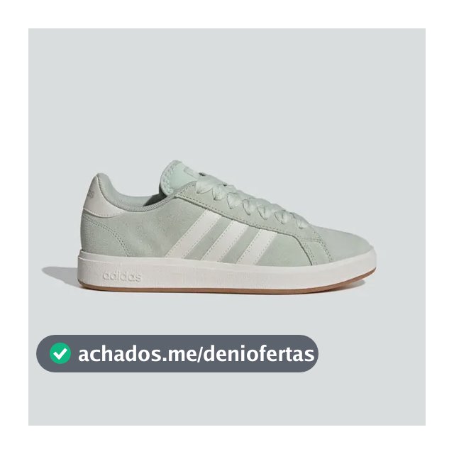 Tênis Feminino Grand Court Base 00s adidas Lingrn/cwhite/gum10 Liso 37 Br