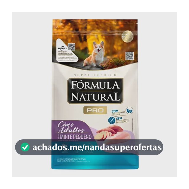 Ração Fórmula Natural Pró Cães Adultos Mini Peq Frango 2,5kg