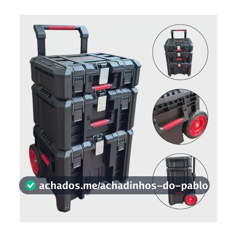 Caixa Para Ferramentas 3 Em 1 Modular Ka4236 Kress Cor