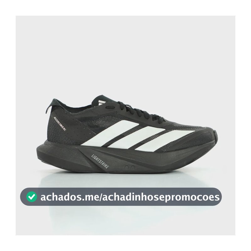 Tênis adidas Adizero Drive Rc Corrida Meia Maratona 21km Preto 40 Br