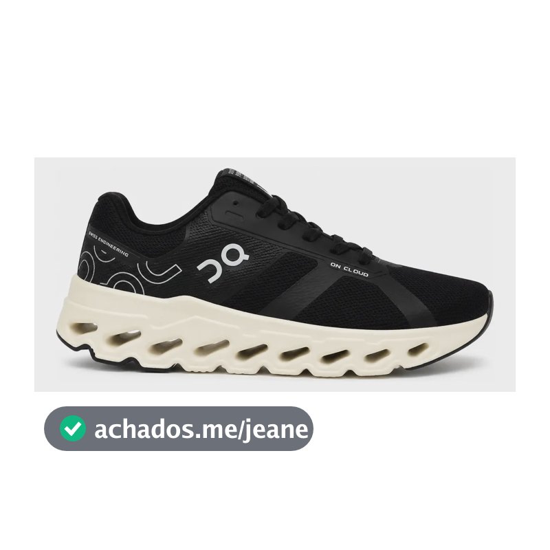 Tênis On Cloud Running Academia Caminhada Esportivo Promoçao Preto 41