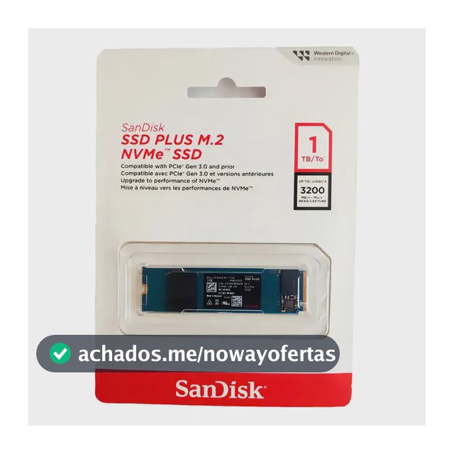Ssd M.2 1tb Sandisk Plus Nvme 2280