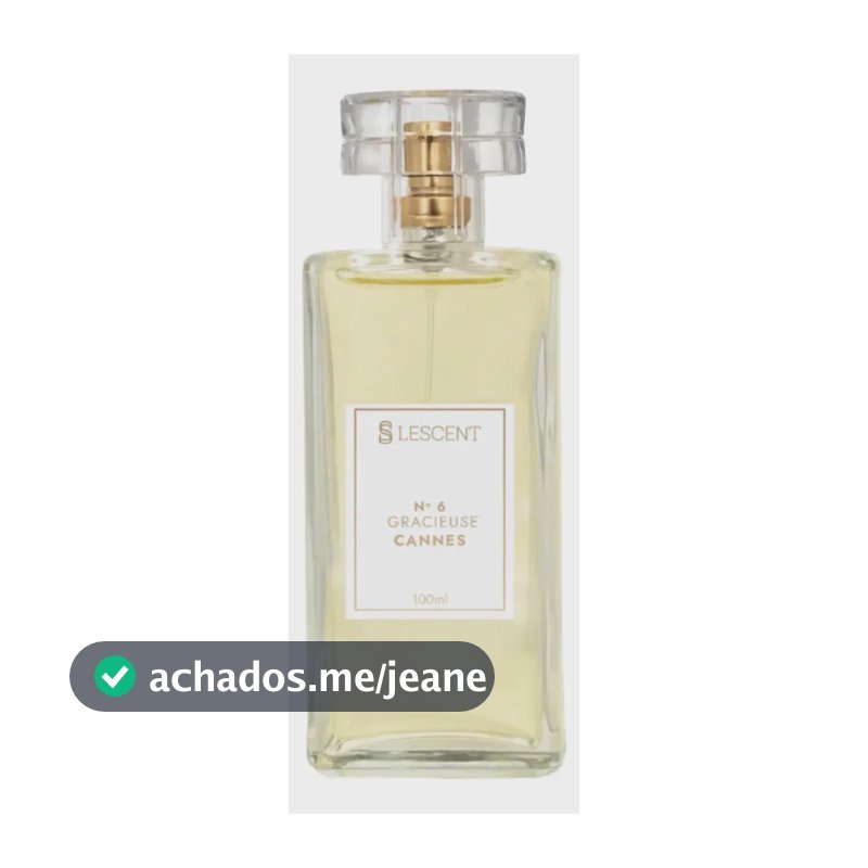 Perfume Deo Colônia Lescent N6 Gracieuse Cannes 100ml Feminino