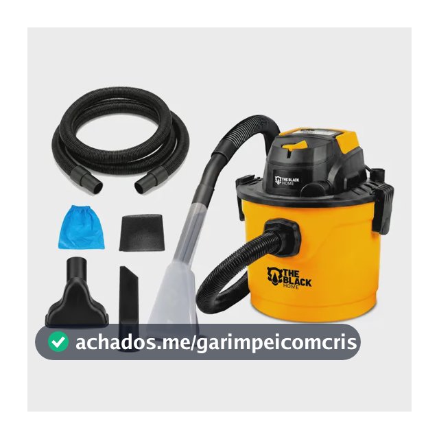Aspirador De Pó E Água Multiuso Soprador Bico Extratora 10l Amarelo E Preto 220v