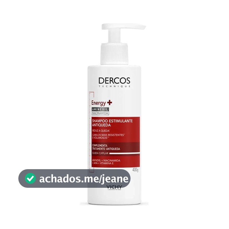 Shampoo Antiqueda Estimulante com Aminexil, Dercos Energy+ Vichy, 400g