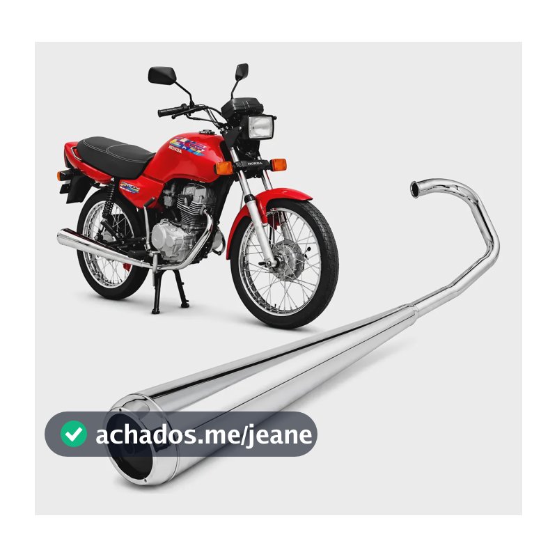 Escapamento Modelo Original Moto Cg Titan 125 95 96 97 98 99