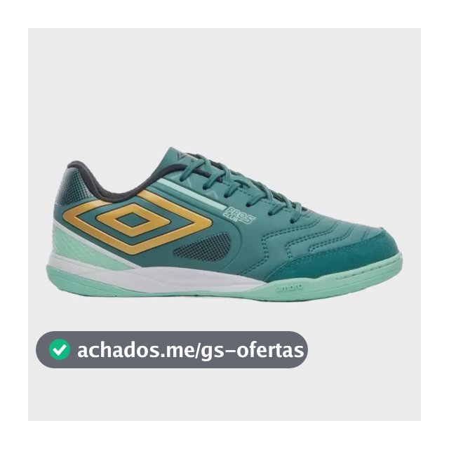 Chuteira Tenis Futsal Umbro Pro 5 Bump Club Original Cores Verde 39 Br