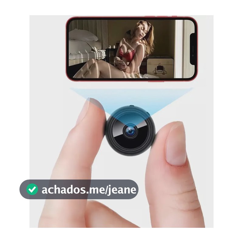 Mli Mini Câmera Espiã Sem Fio Wifi 1080p Com Visão Noturna