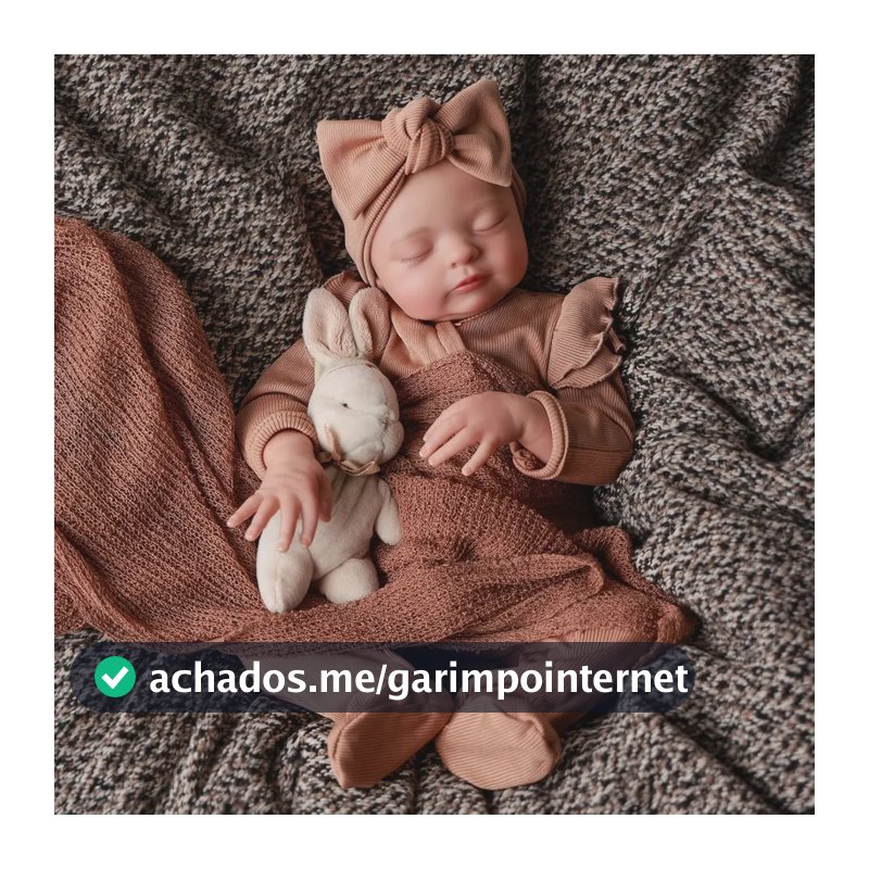 Brastoy Bebê Reborn Boneca 48Cm Menina Silicone Totalmente Lavável Super Realista Para Coleção