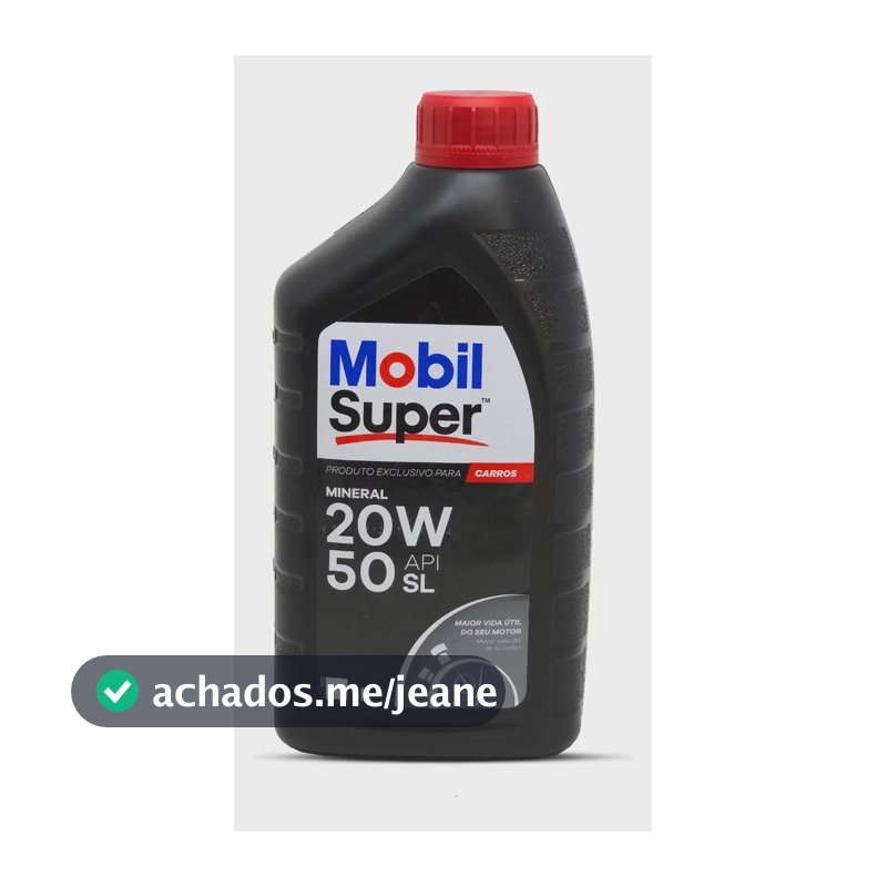 Óleo Mobil Super Para Motor De Carros 20w50 Api Sl Para Carros