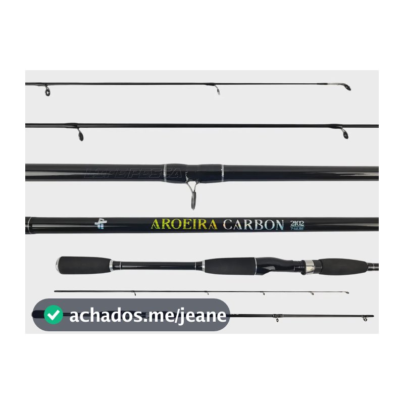 Vara Para Molinete Albatroz Aroeira Carbon (2,10m) 14lbs 2p