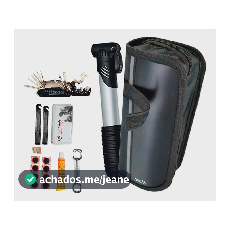 Kit Ferramenta Bicicleta Bolsa Chaves Bike Remendo Reparo Tumblr BK-0087