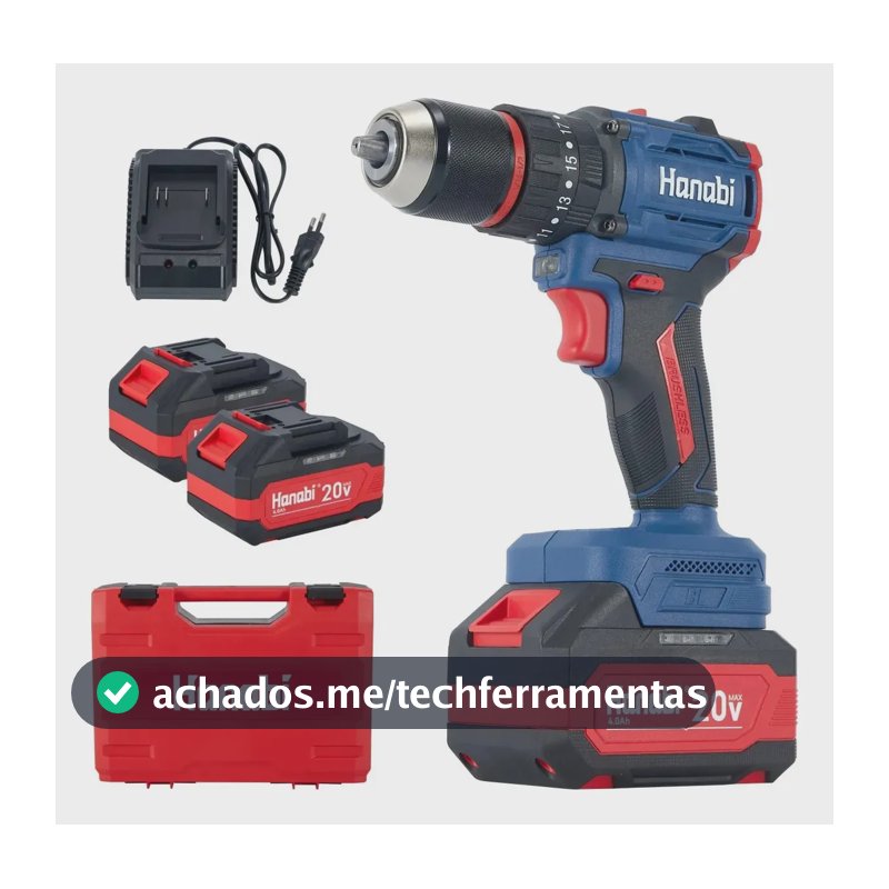 Furadeira Impacto Hanabi Parafusadeira Profissiona 70nm 13mm 127/220v 60hz
