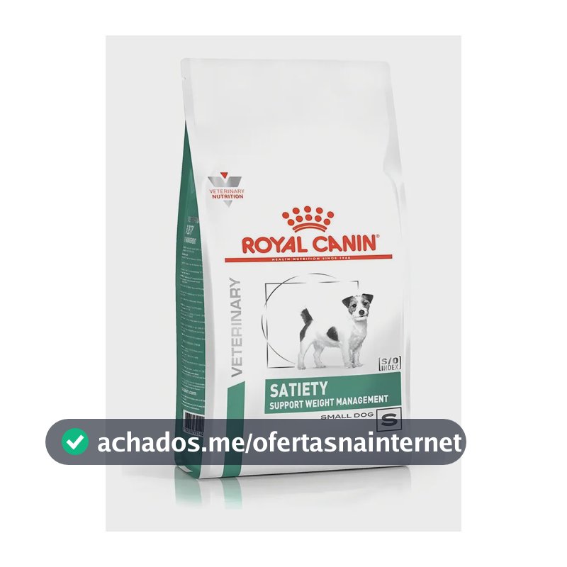 Ração Seca Royal Canin Canine Veterinary Diet Satiety para Cães Adultos de Porte Pequeno com Excesso de Peso - 7,5kg