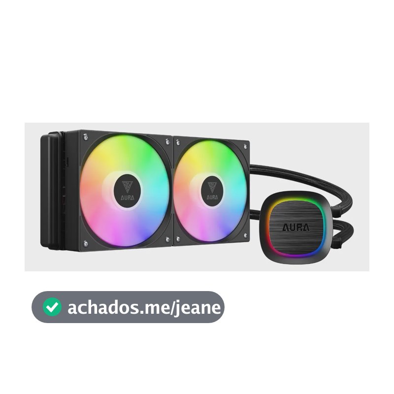 Water Cooler 240mm Gamdias Aura Gl240 V2 Argb. Preto
