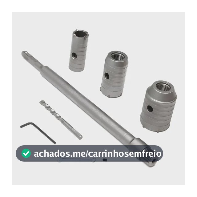 Kit 3 Serra Copo Fura Parede Concreto Laje Brocas 30 40 50mm