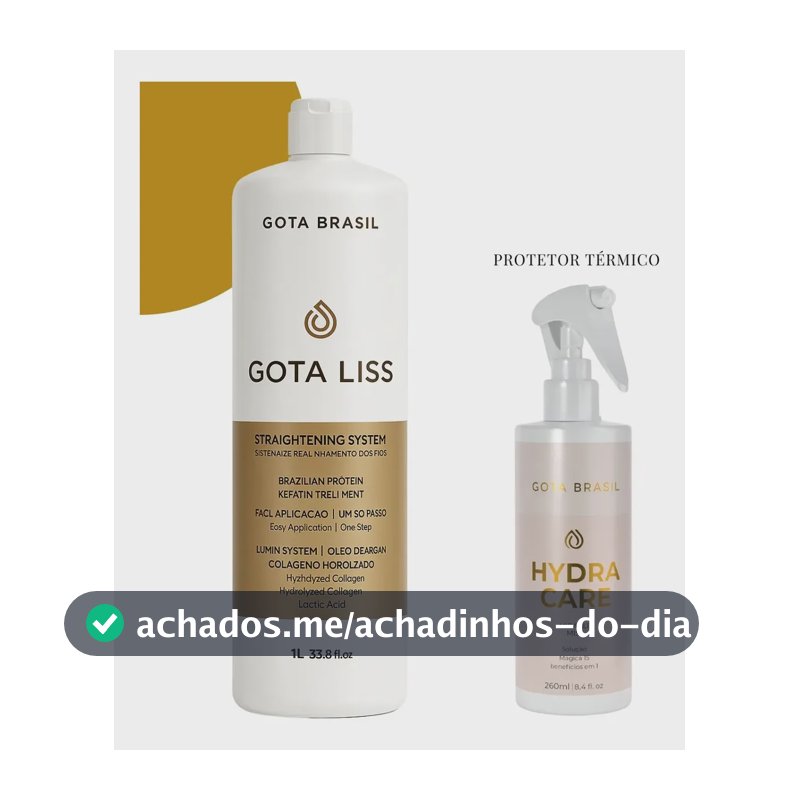 Progressiva Profissional Sem Formol 1l Com Reconstrutor Sos