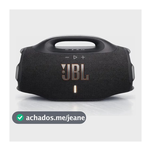 Caixa De Som Jbl Boombox 4 Bluetooth Som 210w Jbl Pro Ai Sound Boost Graves Personalizáveis Bateria De Até 34h Ip68 Áudio Lossless Preta