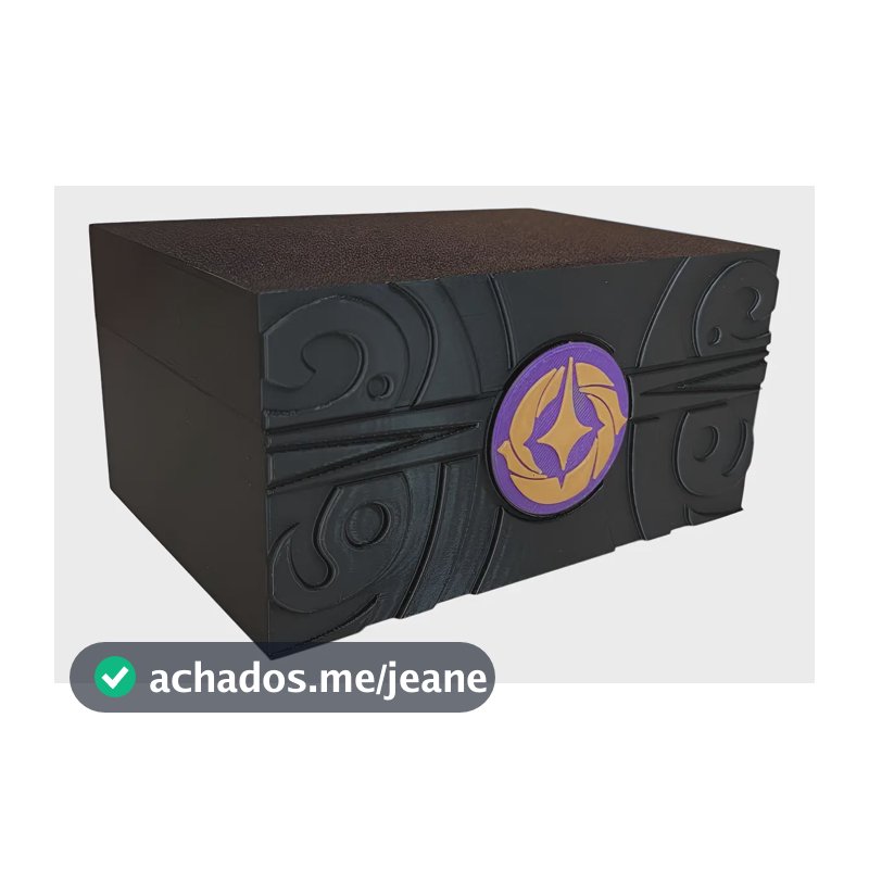 Deck Box Para Lorcana Porta Cartas Sleeve Preto