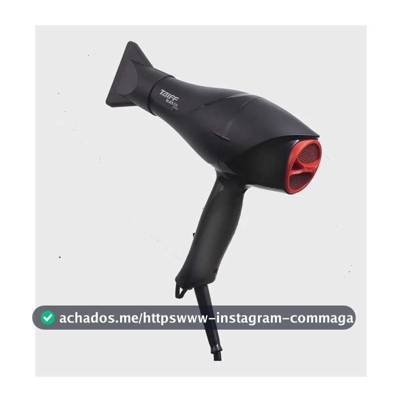 Taiff Black Ion Secador De Cabelo Profissional 2000w Cor Preto