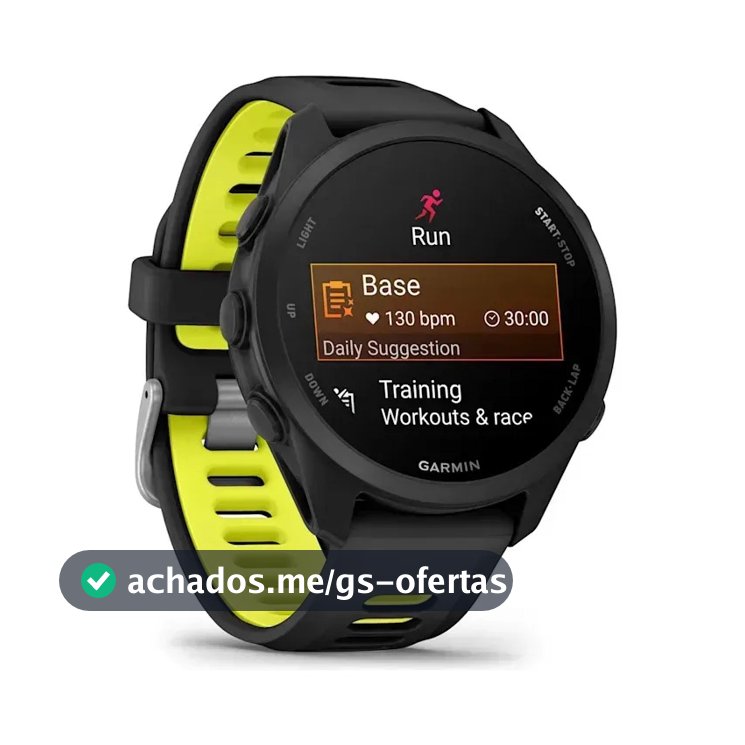 Relogio Garmin Forerunner 170 Basic Preto E Preto