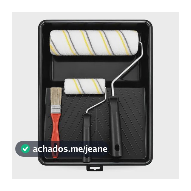 Kit De Pintura Anti- Gotas Rolos 23/9cm Lã Microfibra + 3pçs