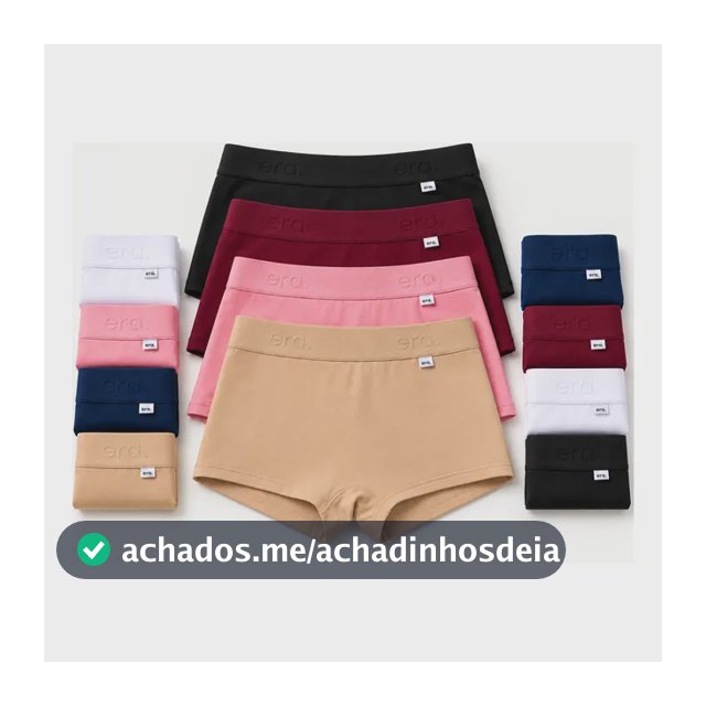 Kit 12 Calcinhas Algodão Premium Era Power Up Cueca Feminina