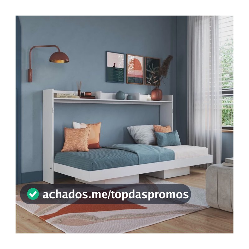 Cama Solteiro Articulável Horizontal 80 Branco