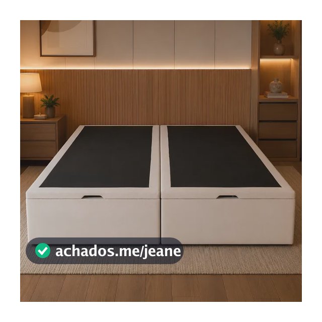 Base Box Baú Queen Sb 158x198 Em Linho E Com Pistão A Gás Cinza Claro