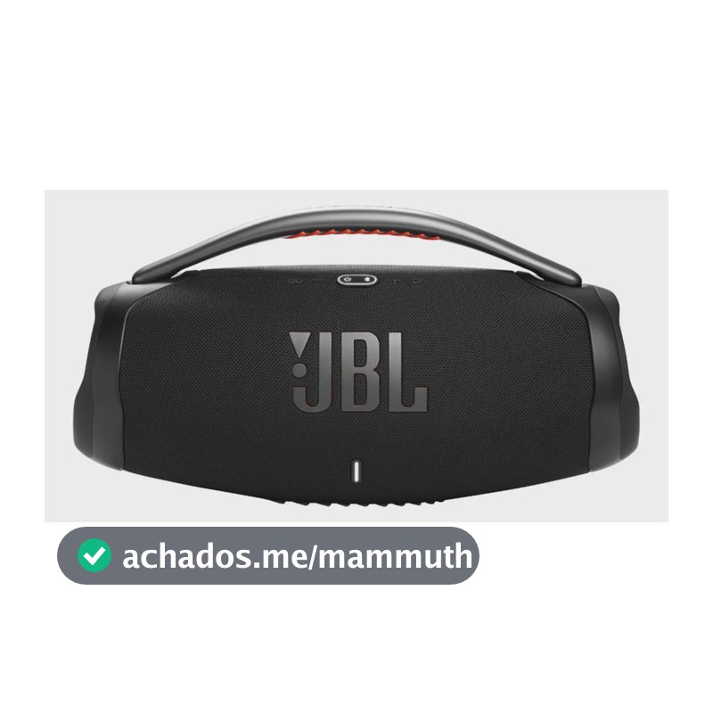 Caixa De Som Boombox 3 Bluetooth Preta Jbl
