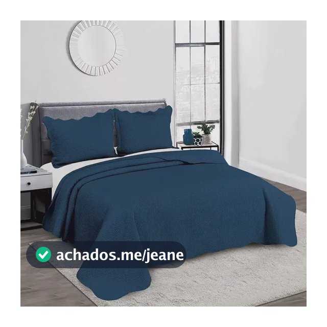 Kit Colcha Cobre Leito Casal Matelasse Cama Promoção Barato