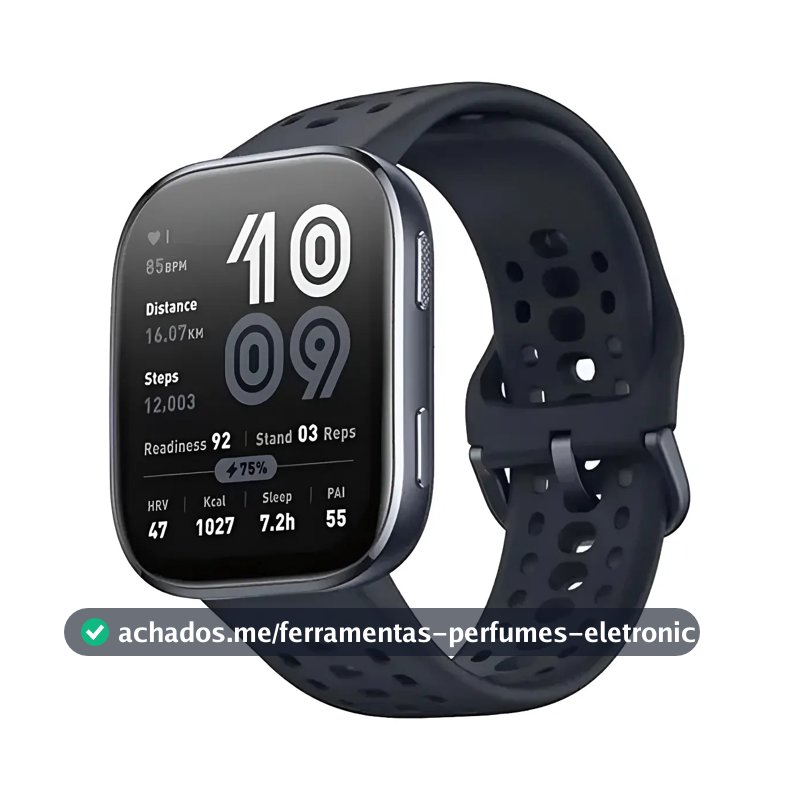 Smartwatch Amazfit Bip 6 Global com GPS, Alexa e Tela AMOLED 1.97"