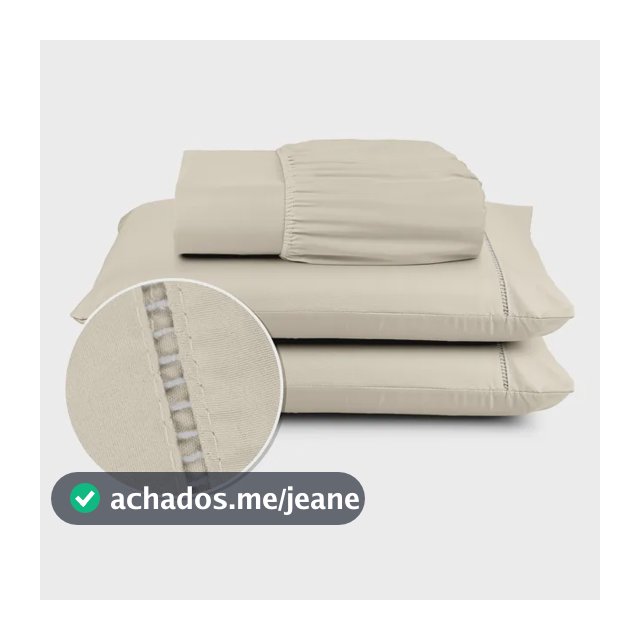 Kit Jogo De Lençol Casal 3 Pç 400 Fios Conforto Toque Macio