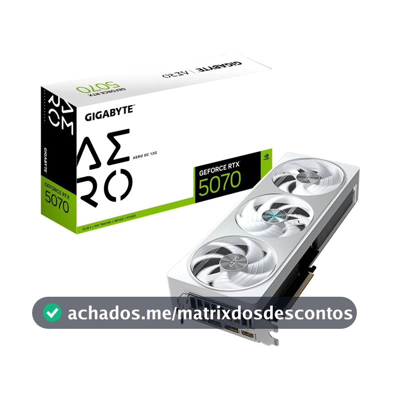 Placa de vídeo Gigabyte Rtx 5070 Aero Oc 12gb Gddr7