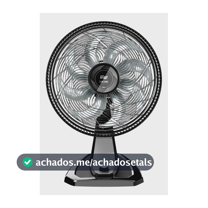 Ventilador Parede Mesa 8 Pás 180W WAP FLOW TURBO WV01PR