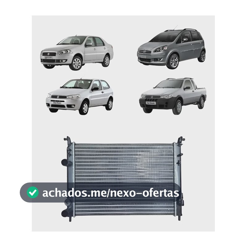 Radiador Palio Fire 2001 2002 2003 2004 2005 2006 Até 2017