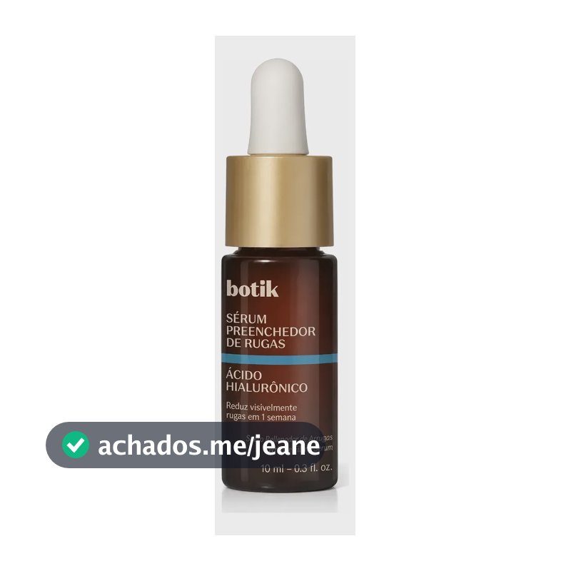 Sérum Preenchedor De Rugas Botik Ácido Hialurônico 10ml Todo Tipo De Pele Dia/noite