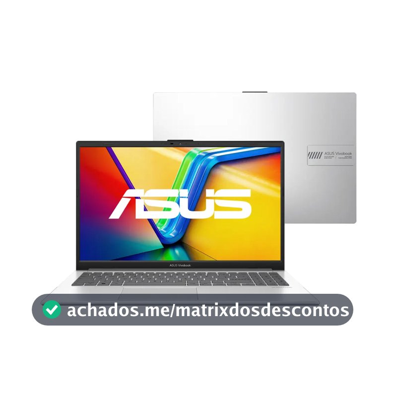Notebook Asus Vivobook Go E1504GA Intel Core I3 N305 4Gb Ram 256Gb Ssd Linux Keepos Tela 15,6 Fhd Silver - Nj447