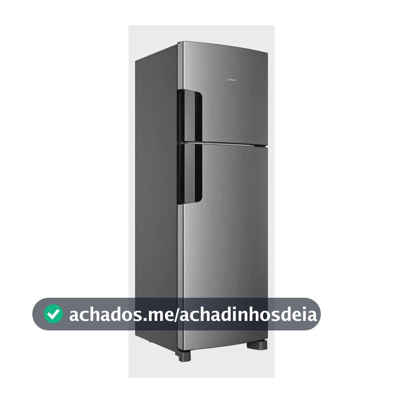 Geladeira Consul Frost Free 377 Litros Duplex Inox - CRM44MK