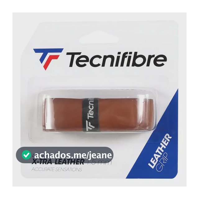 Cushion Grip De Couro Natural Tecnifibre Leather Marrom