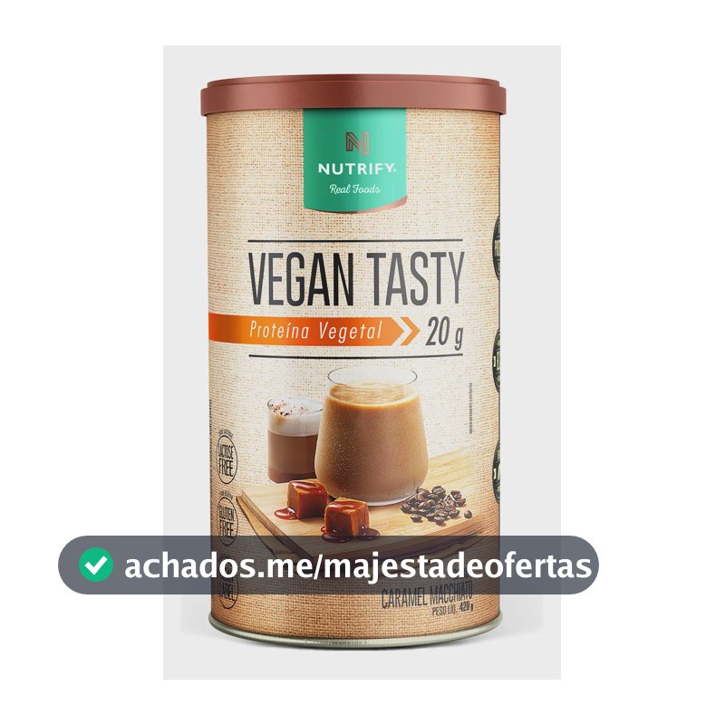 Proteína Vegan Tasty Caramel Macchiato 420g Nutrify