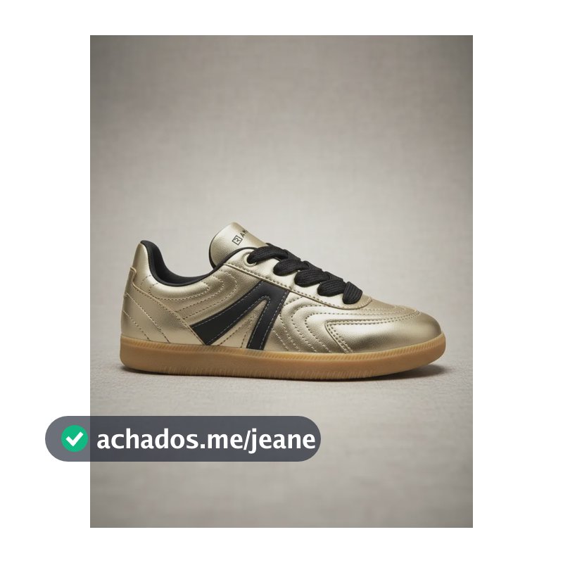 Tênis Feminino Ramarim Urbano Metal Ouro Ouro 37 Br