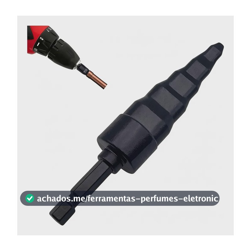 Haste Flangeador Escalonado Alargador Broca 1/4 Até 3/4 Pol