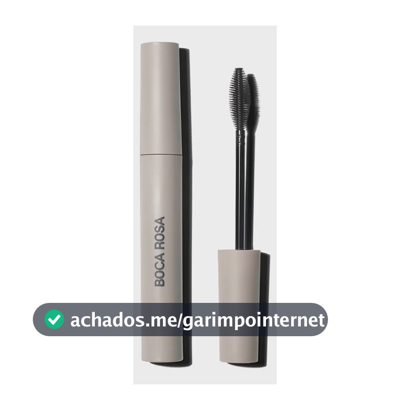 Máscara de Cílios Boca Rosa Preto Efeito Volume Longa Duração Vegan