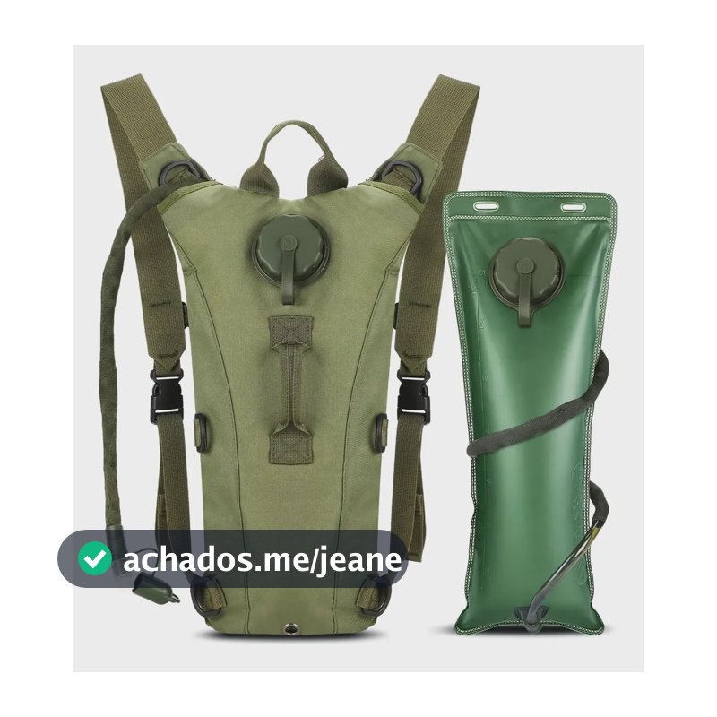 Mochila Hidratação Tática Com Refil D'água 3 Litros  Cycling