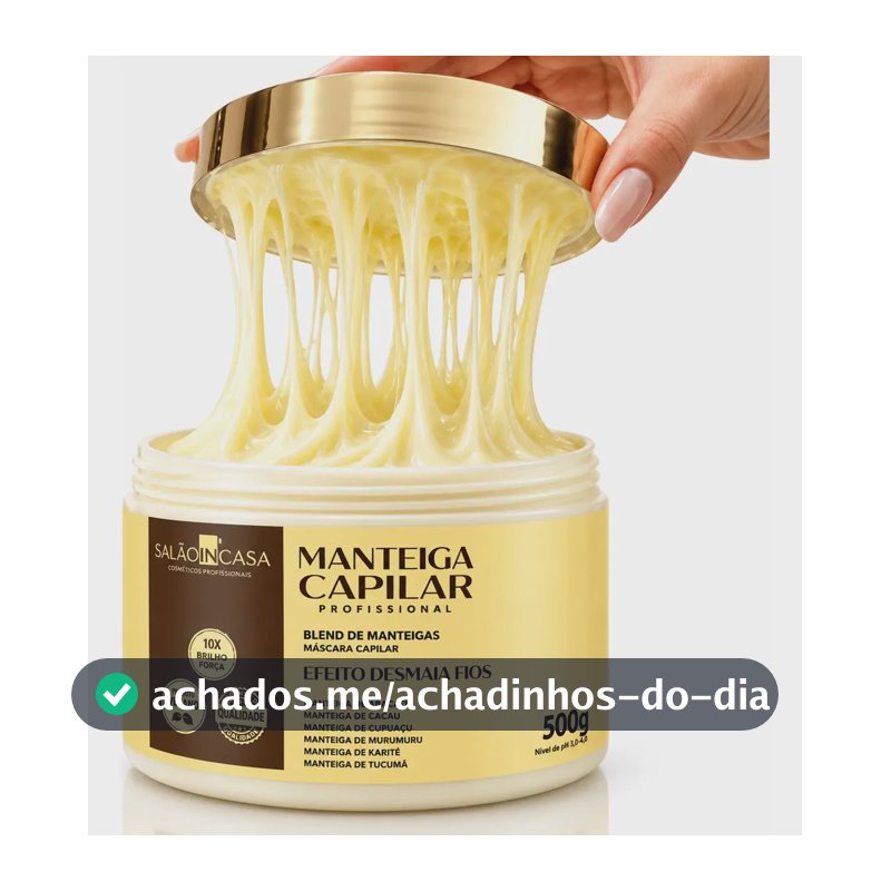 Manteiga Capilar Profissional Mega Nutrição 6 Manteigas