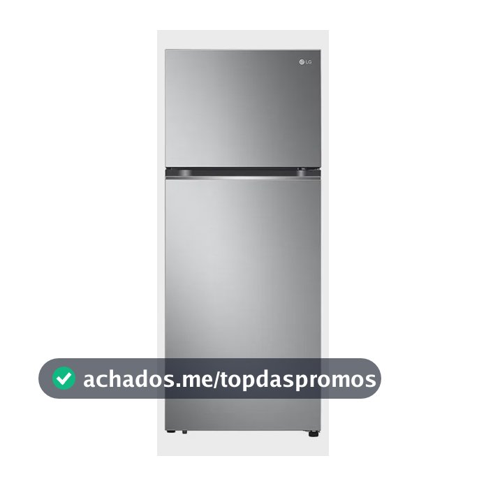 Geladeira LG Frost Free Inverter 395L Duplex Inox Look - 220V