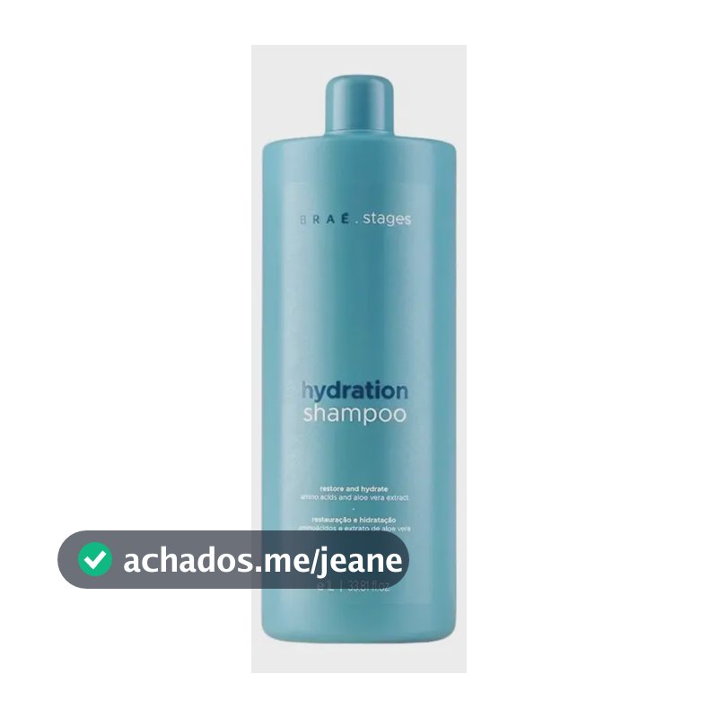 Shampoo Braé Stages Hydration Cabelos Danificados 1 L