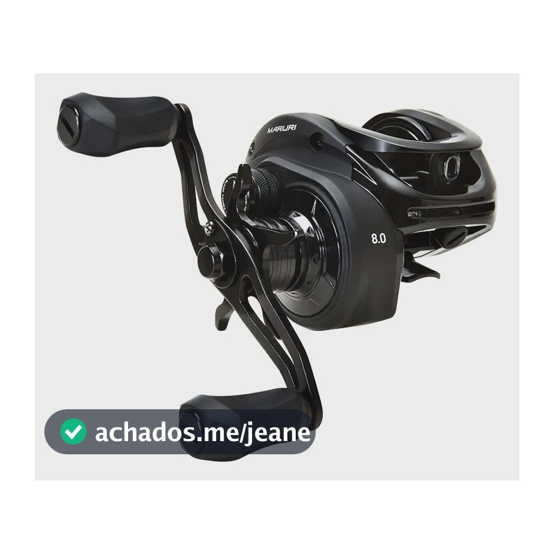 Carretilha Pesca Black Tamba Bg 12kg Drag 8.0:1 Maruri Cor Preto Lado Da Manivela Direito